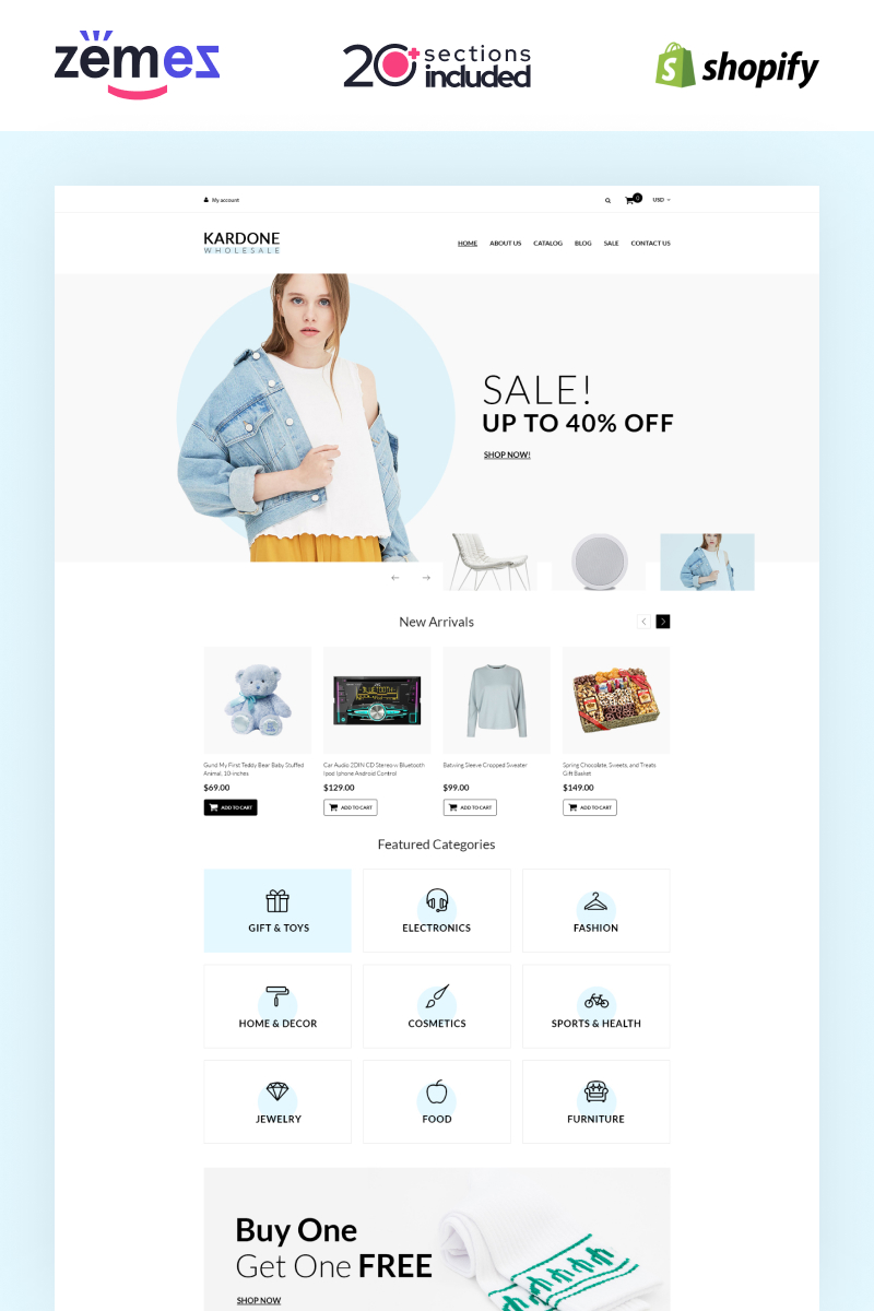 Kardone Wholesale Store Template Clean Shopify Theme