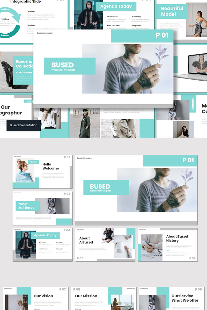 BUSED PowerPoint template