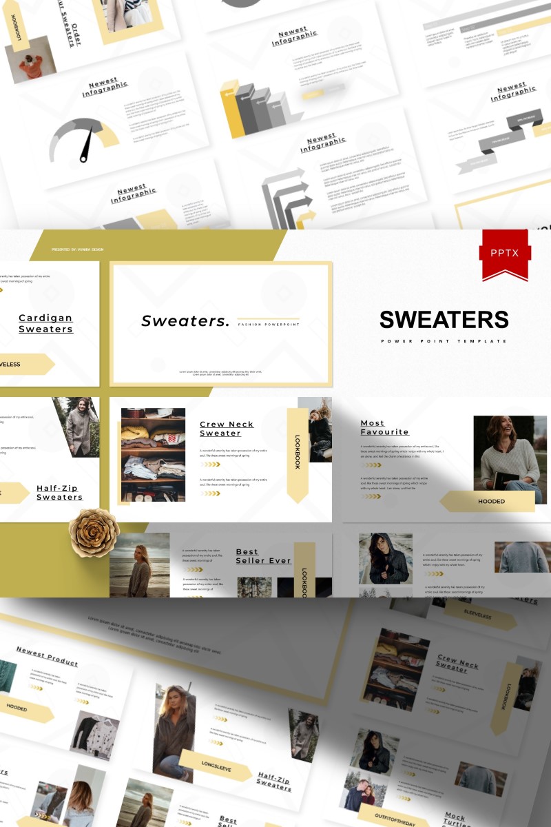 Sweaters - PowerPoint template