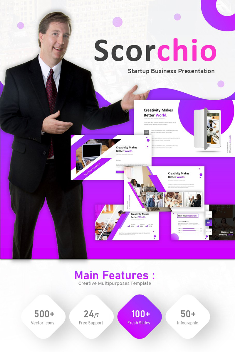 Scorchio - Startup Business PowerPoint template