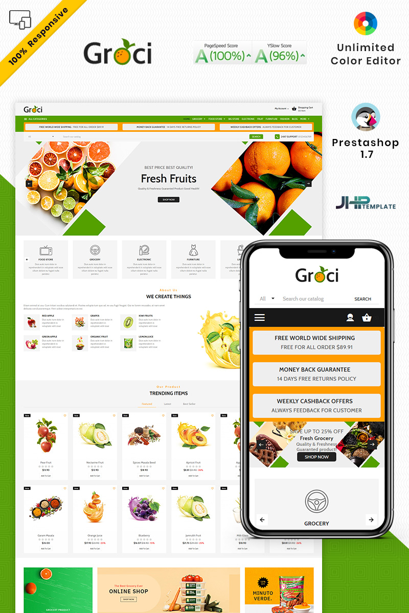Groce - The Grocery Food Store PrestaShop Theme