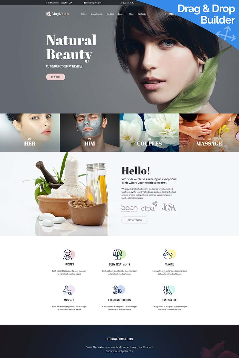 MagieLab - Cosmetic Clinic Moto CMS 3 Template