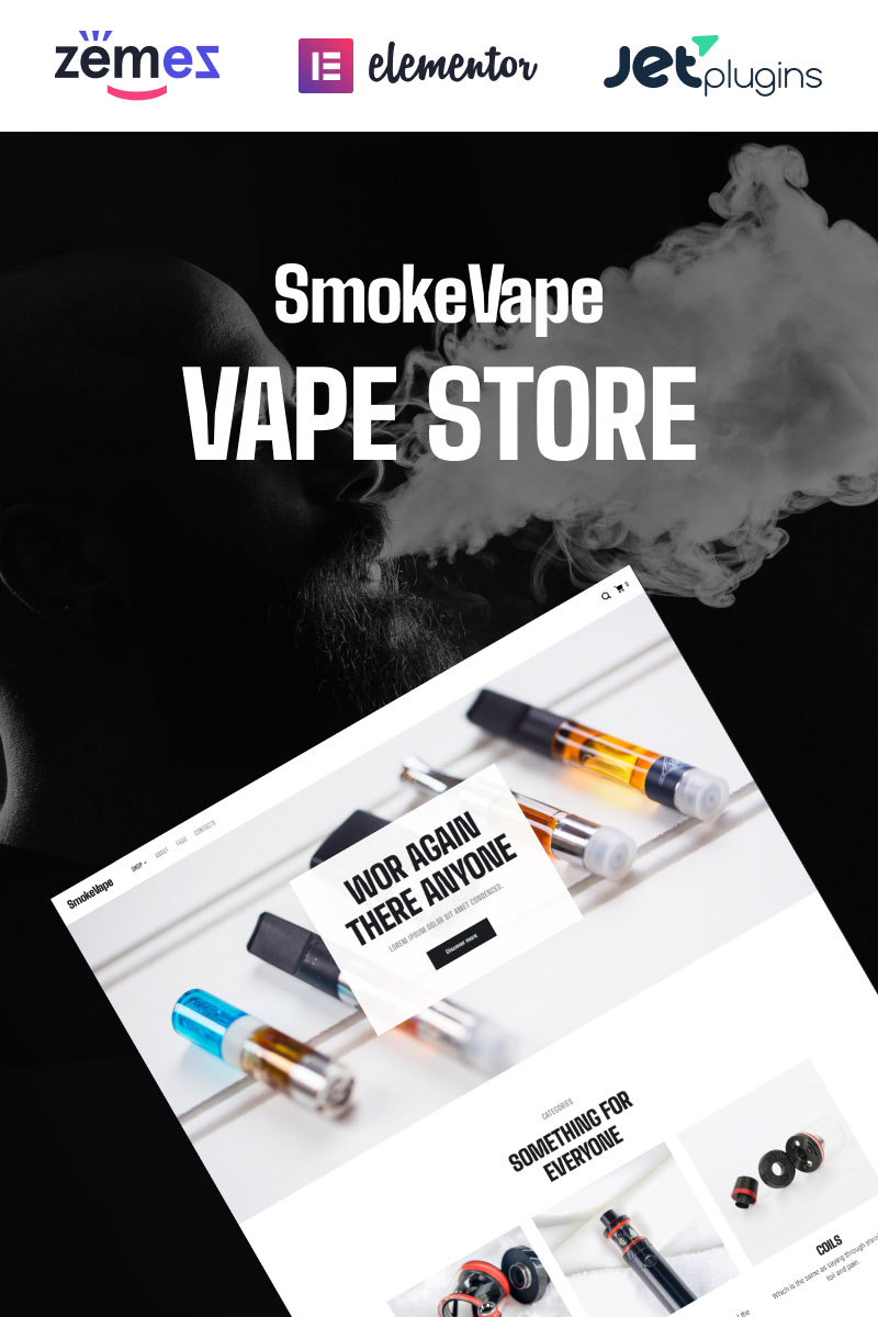 SmokeVape - Vape Shop eCommerce Websites WooCommerce Theme