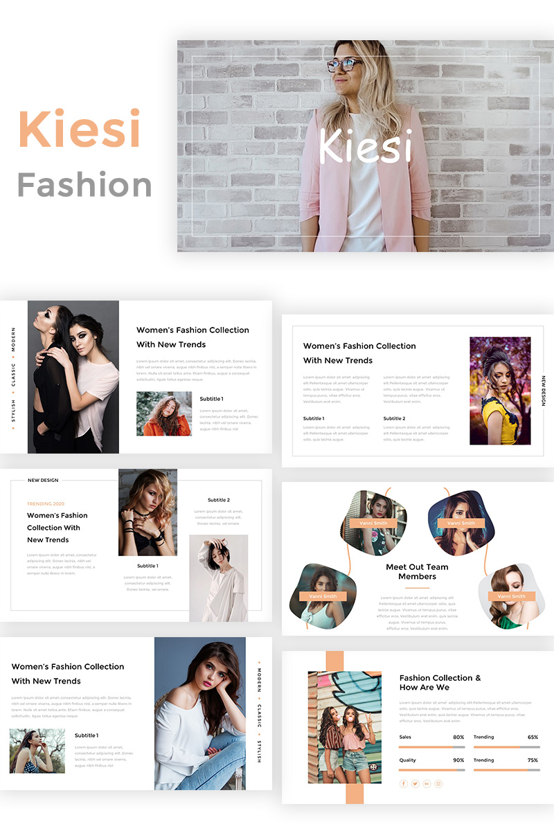 Kiesi - Fashion PowerPoint template