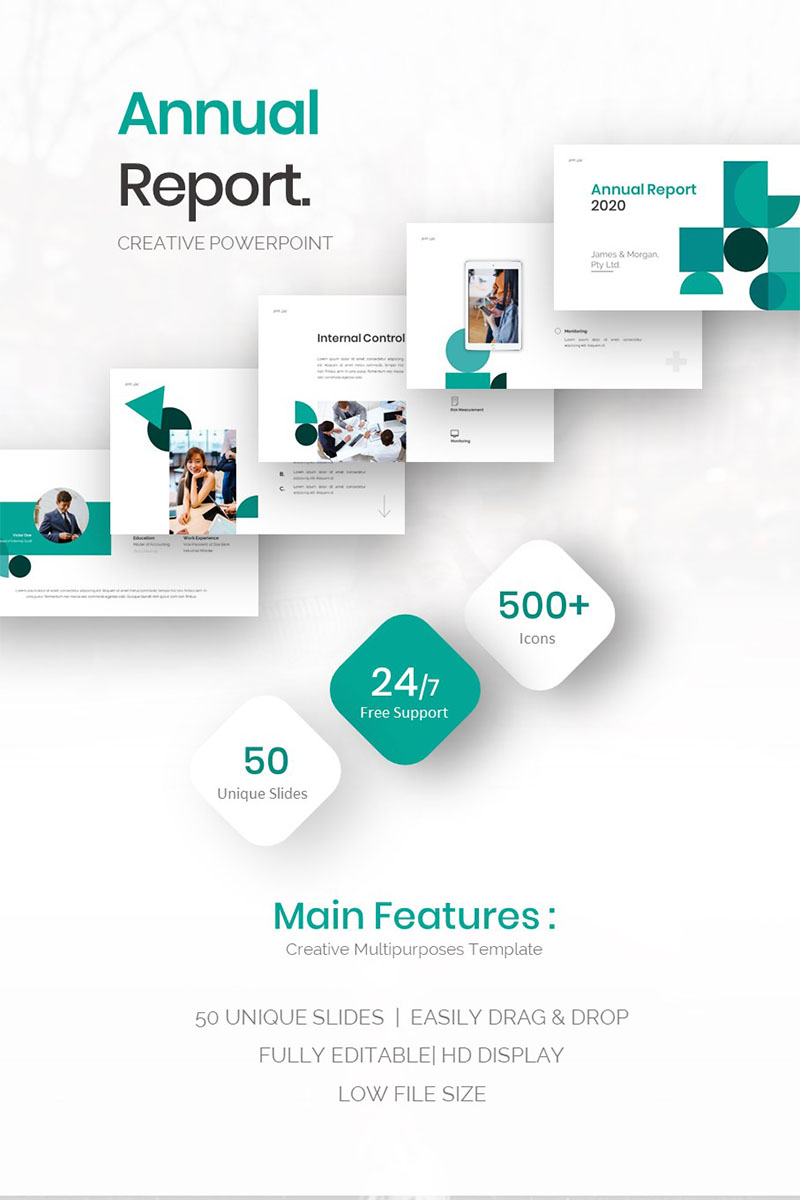 Annual Report PowerPoint template