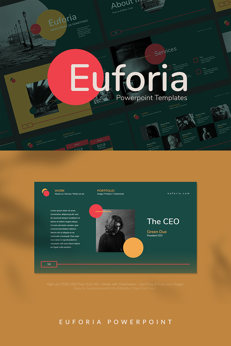 Euforia PowerPoint template