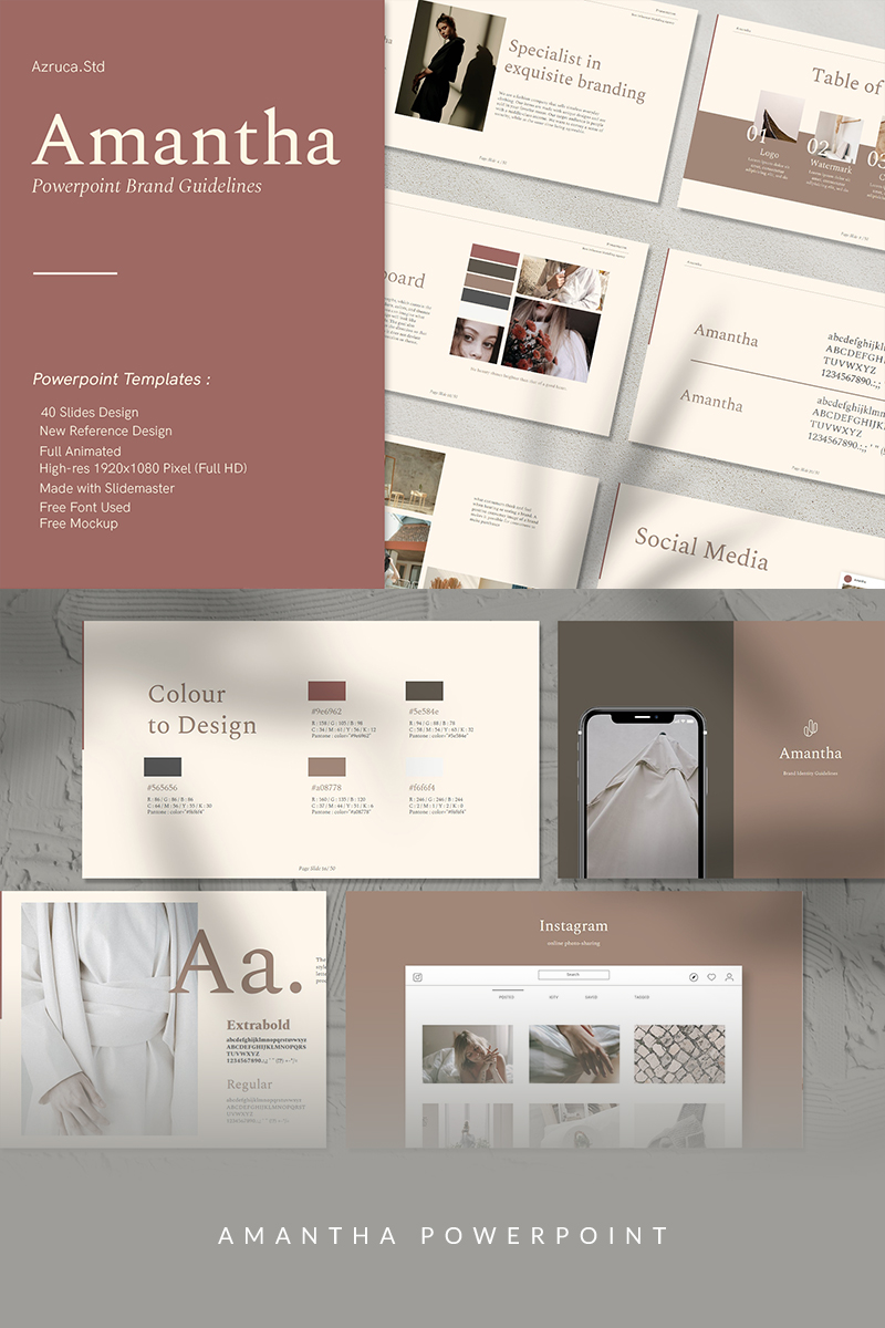 Amantha PowerPoint template