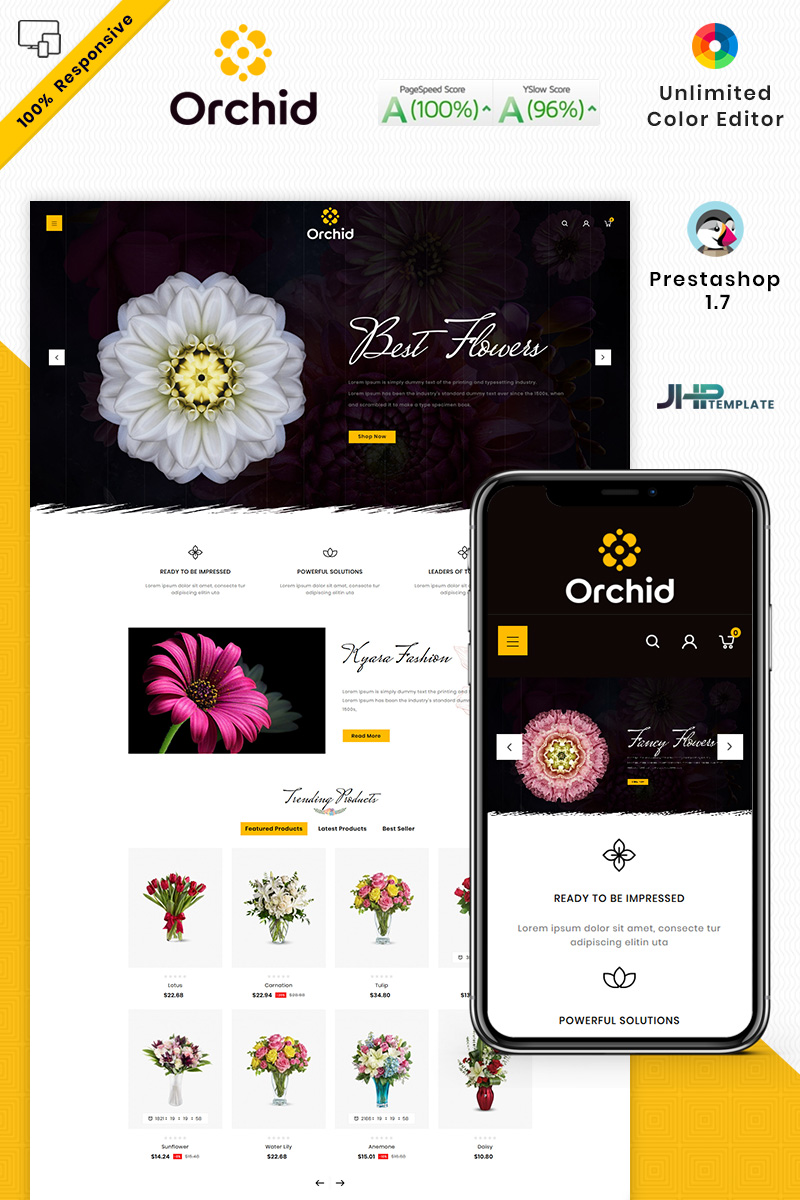 Orchid Flower PrestaShop Theme