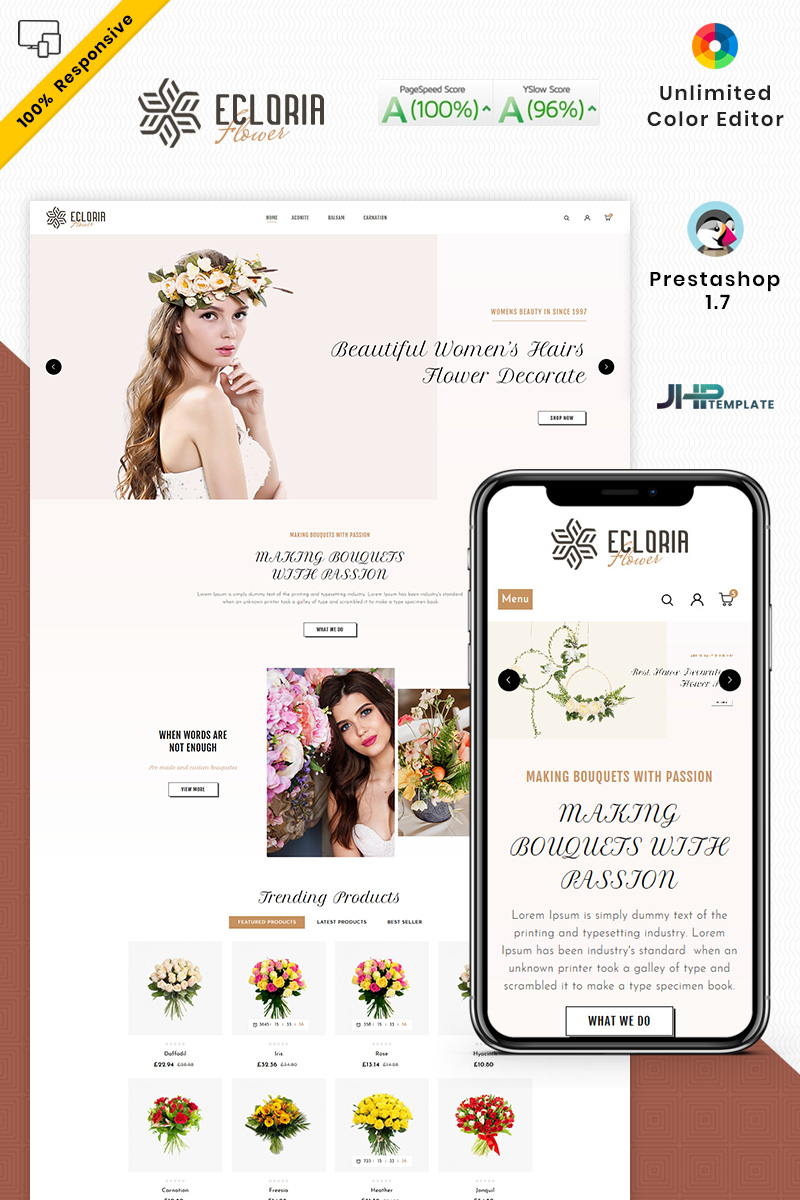 Ecloria Flower PrestaShop Theme