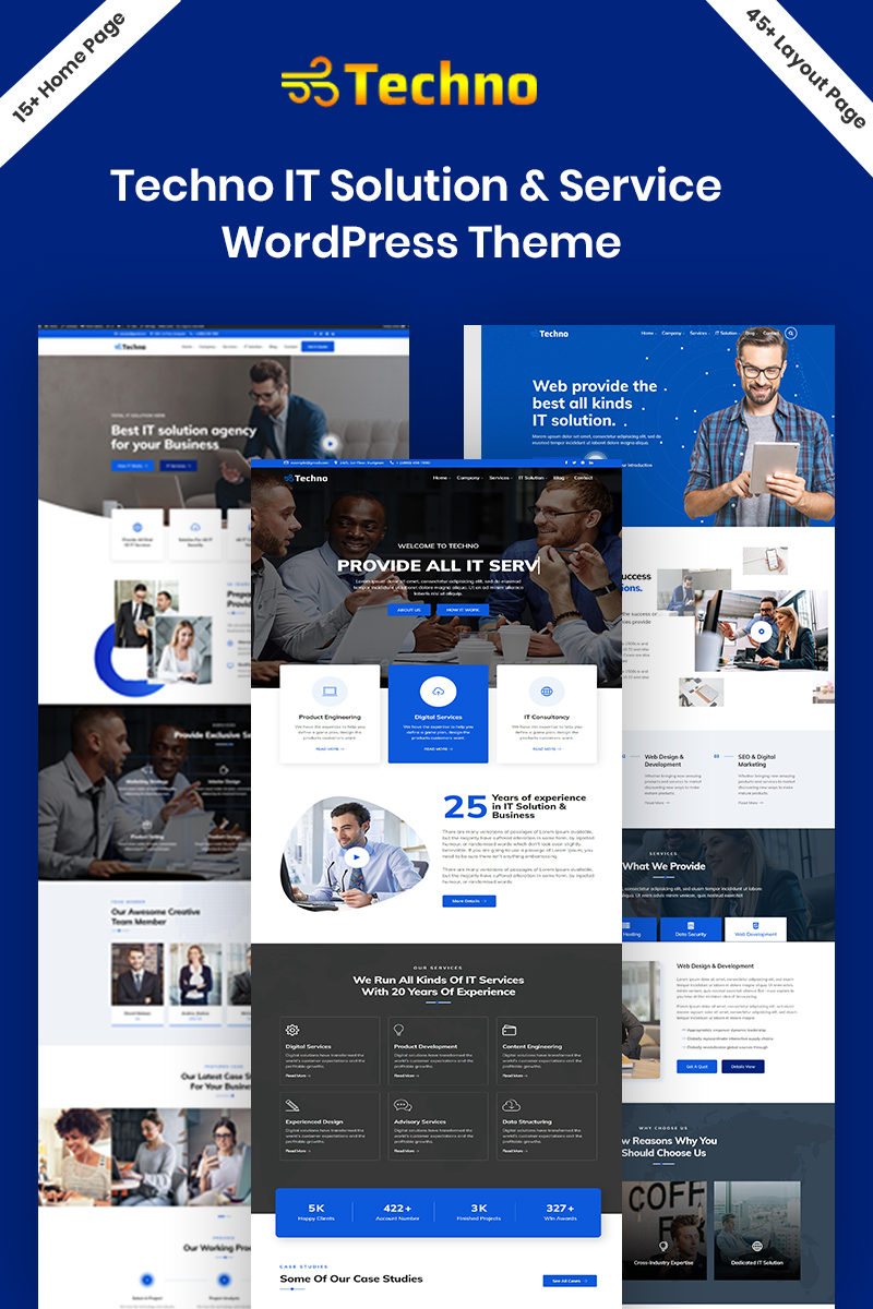 Techno - IT Solutions & Business Consultant WordPress Theme