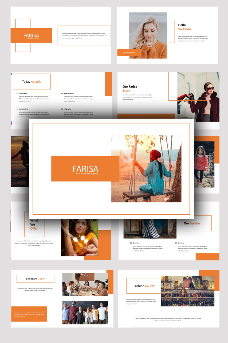 Farisa - Creative Business PowerPoint template