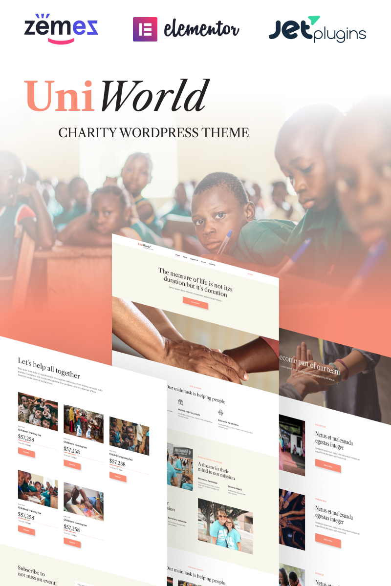 UniWorld - Donations Charity WordPress Theme