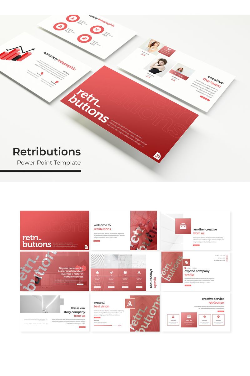 Retributions PowerPoint template