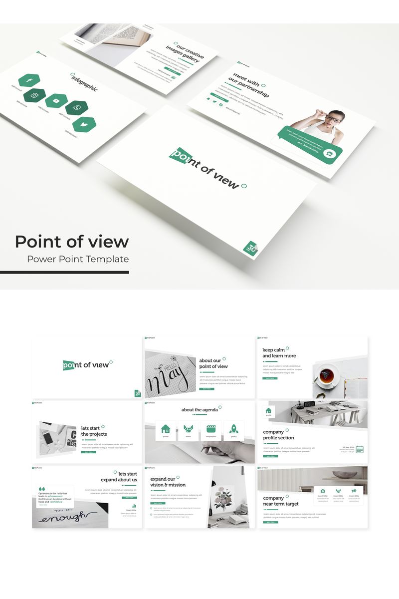 Point of view PowerPoint template