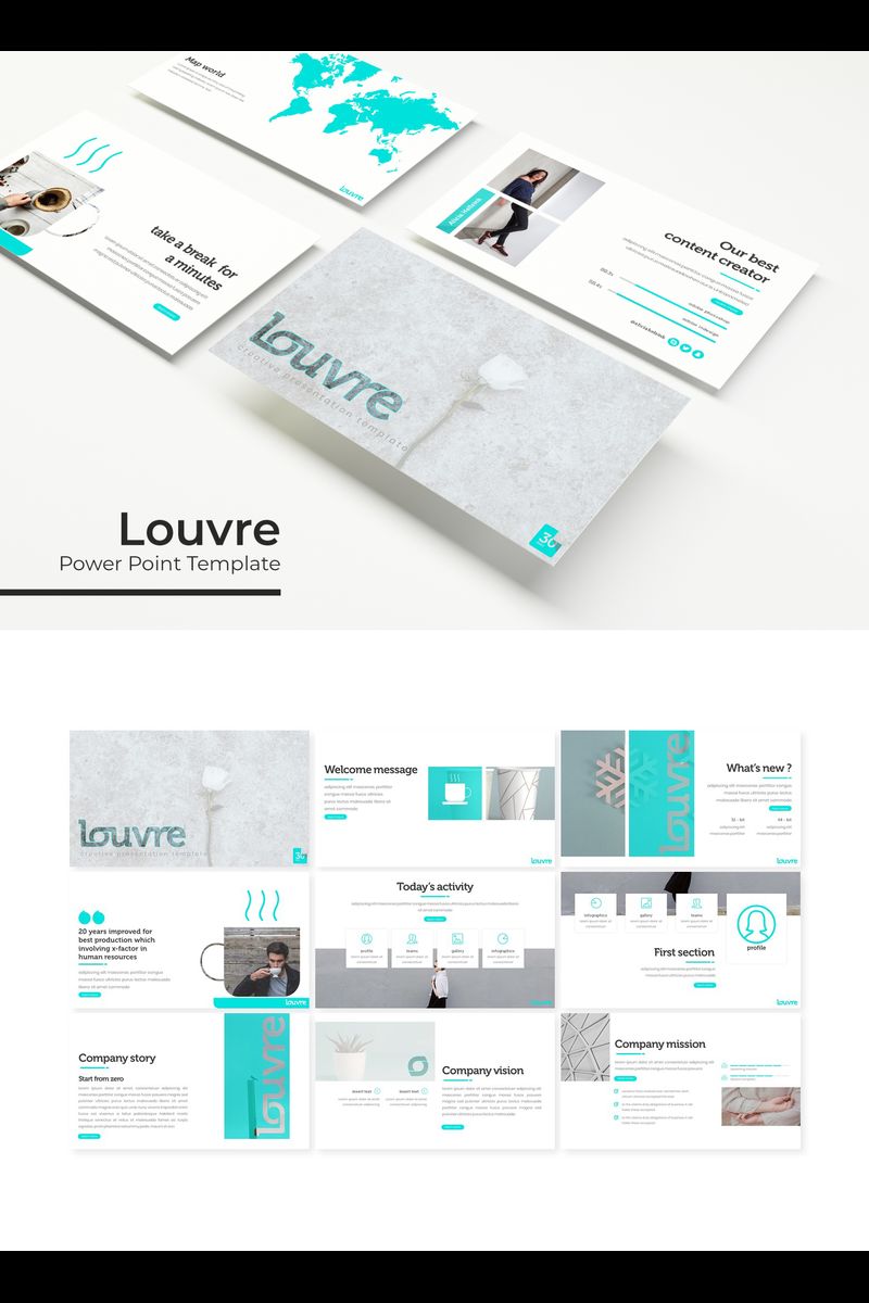 Louvre PowerPoint template