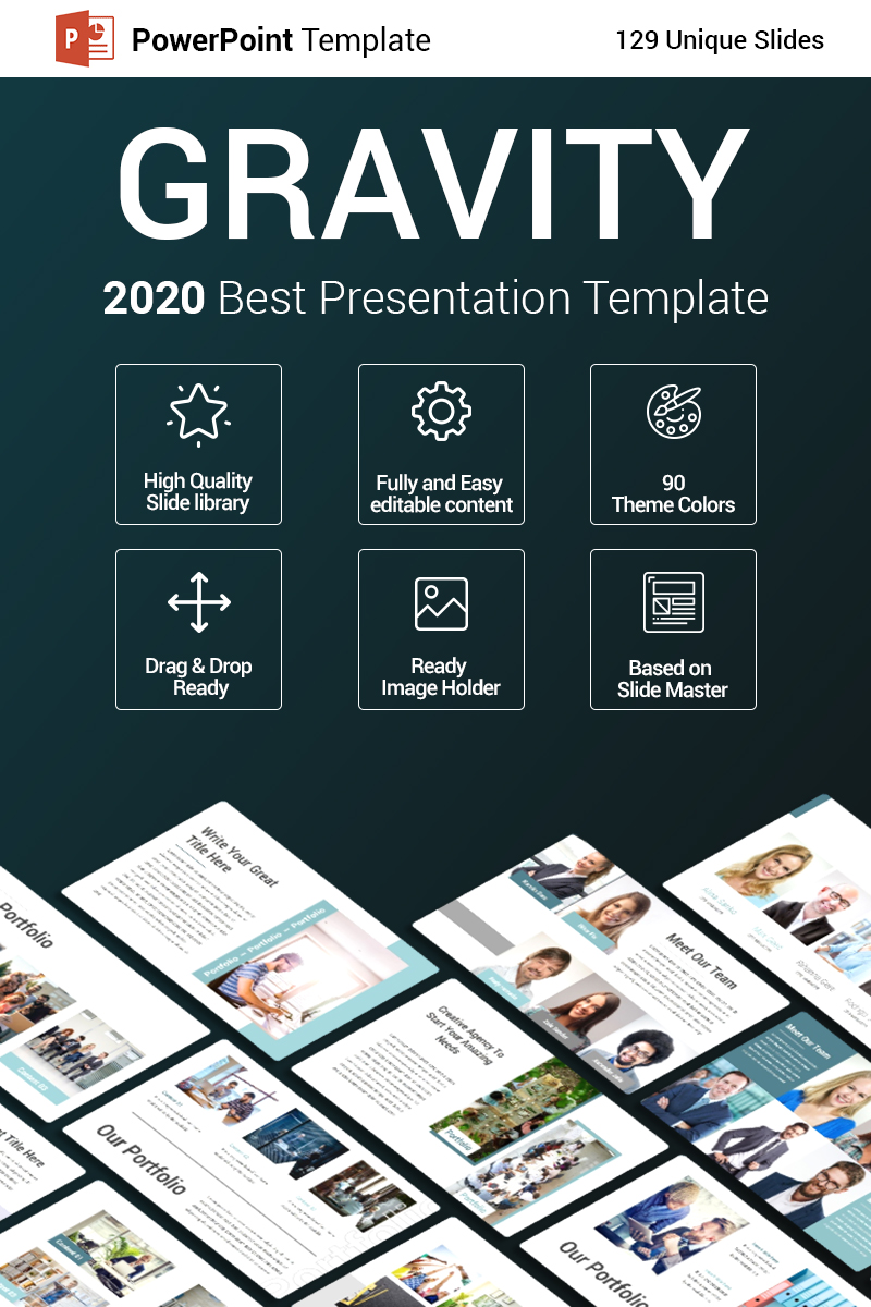 Gravity PowerPoint template