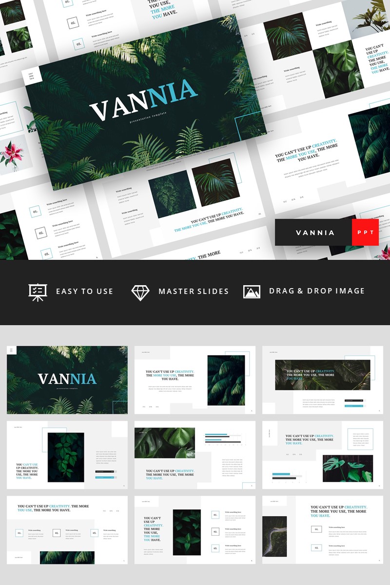 Vannia - Plant PowerPoint template
