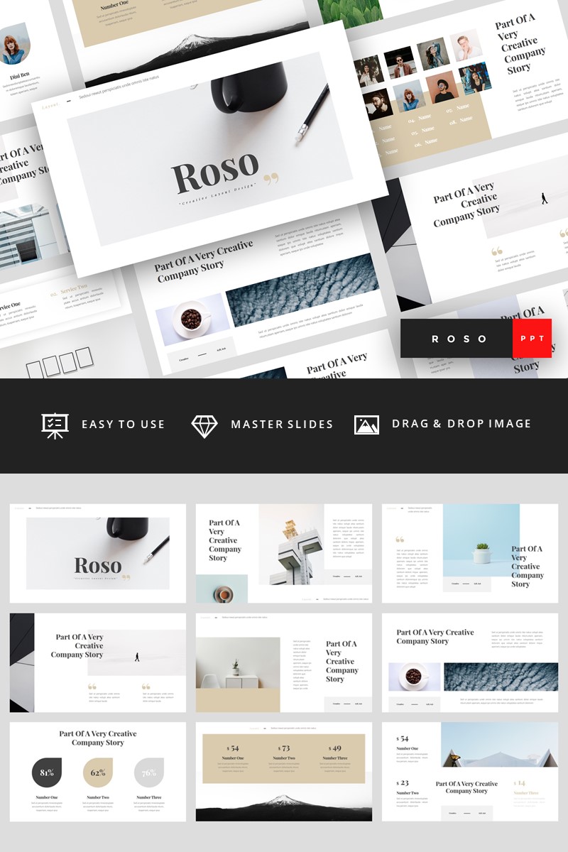 Roso - Creative PowerPoint template