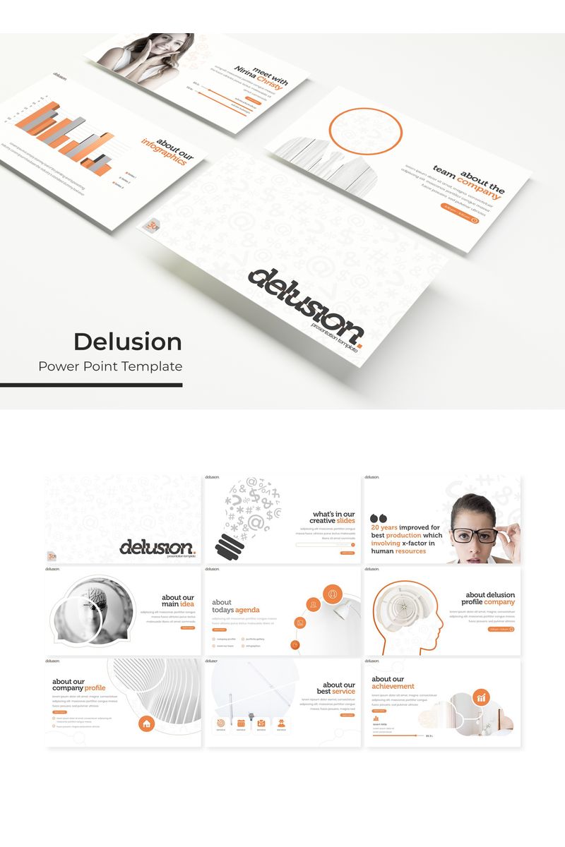 Delusion PowerPoint template