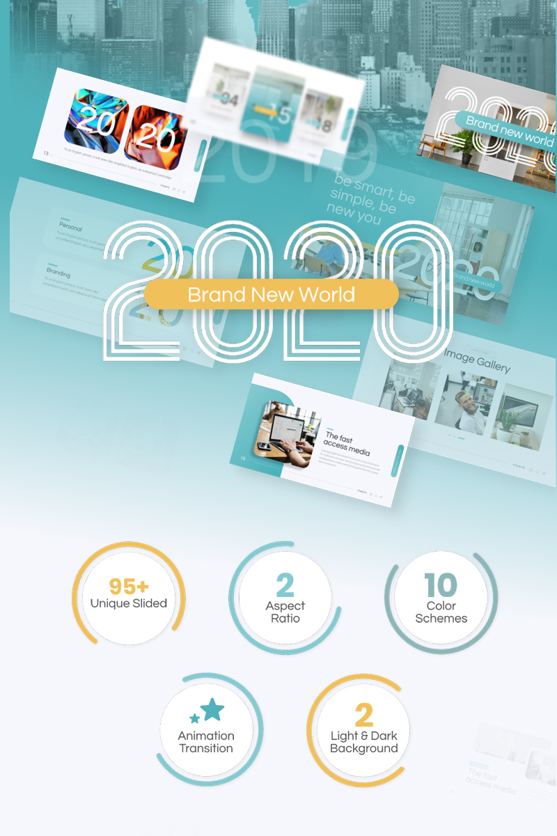 2020 New Brand Multipurpose Presentation PowerPoint template