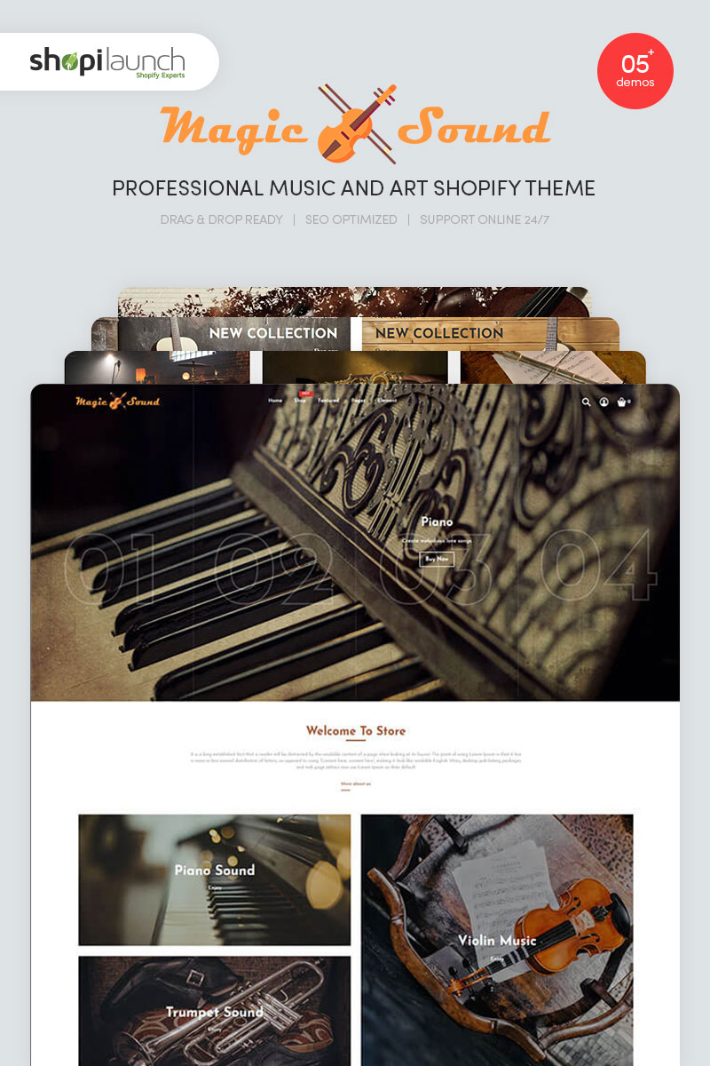 MagicSound - Professional Music and Art Shopify Theme