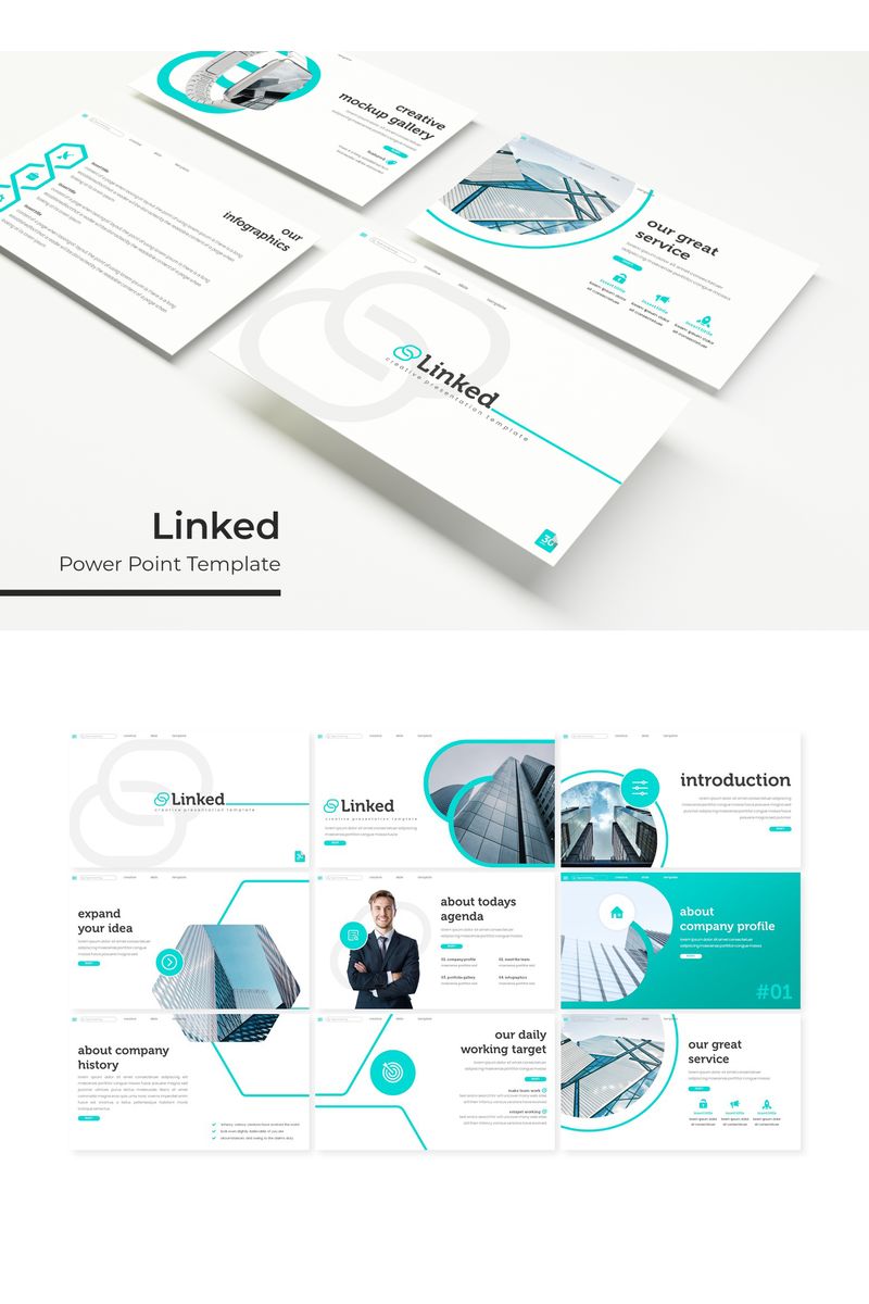 Linked PowerPoint template