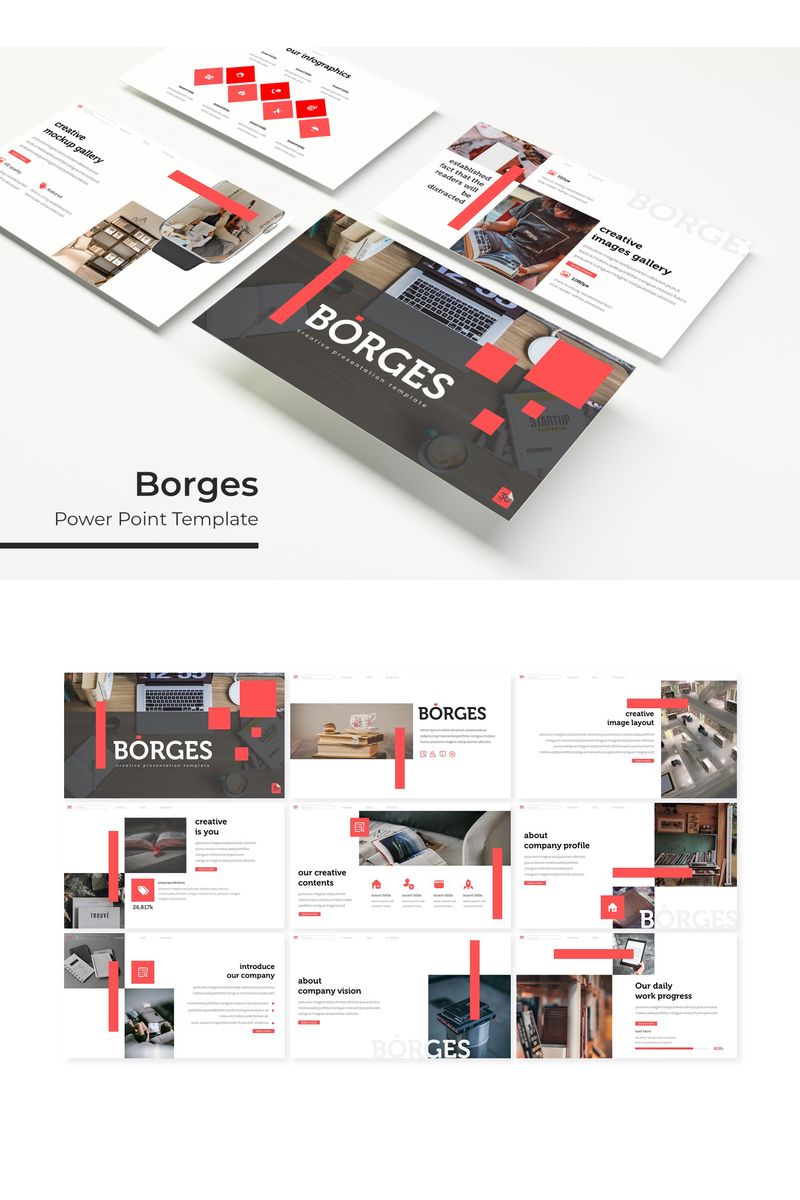 Borges PowerPoint template