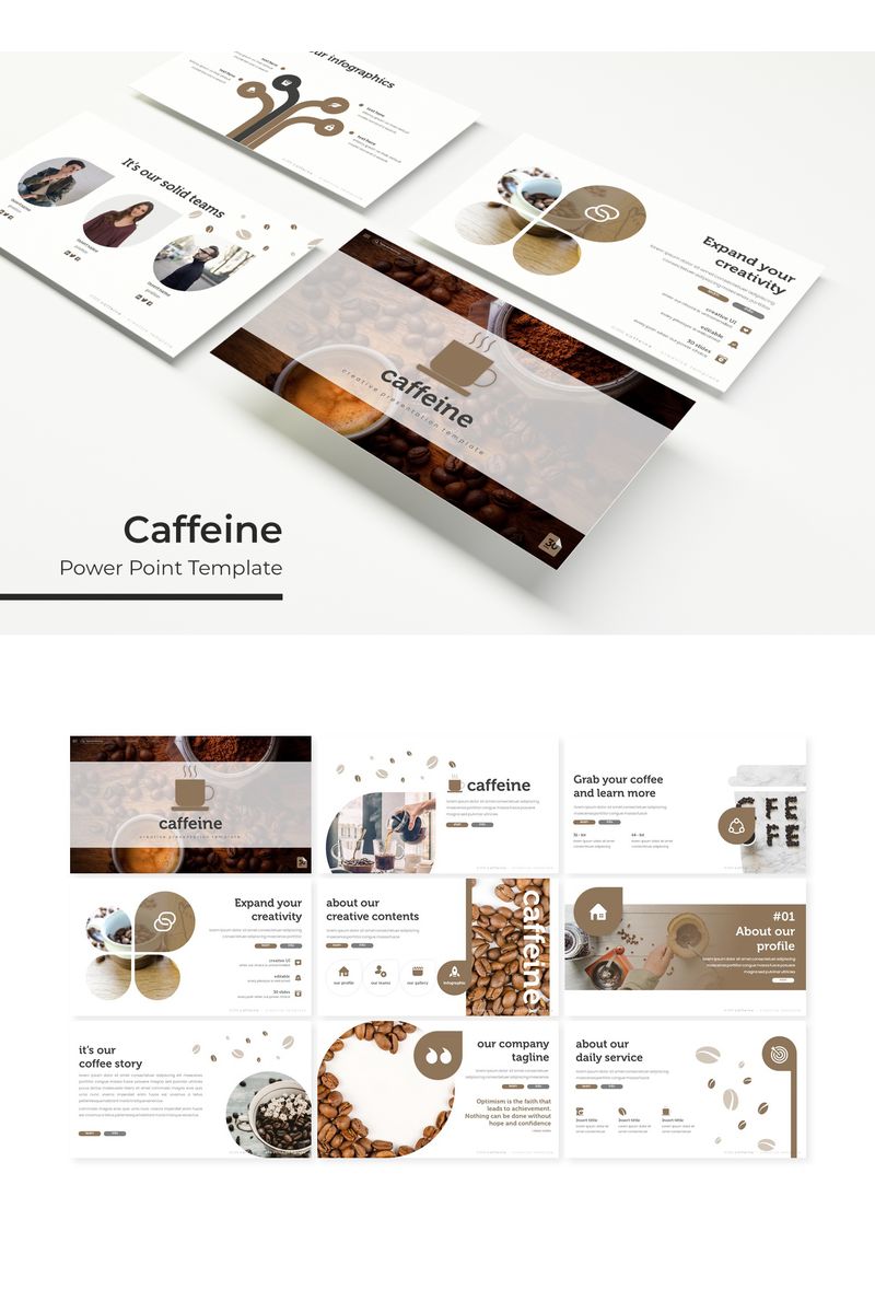 Caffeine PowerPoint template