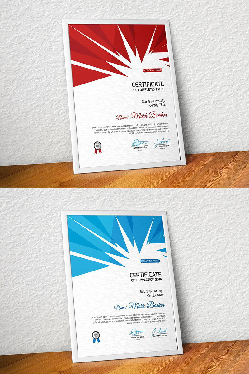 Certificat Templates