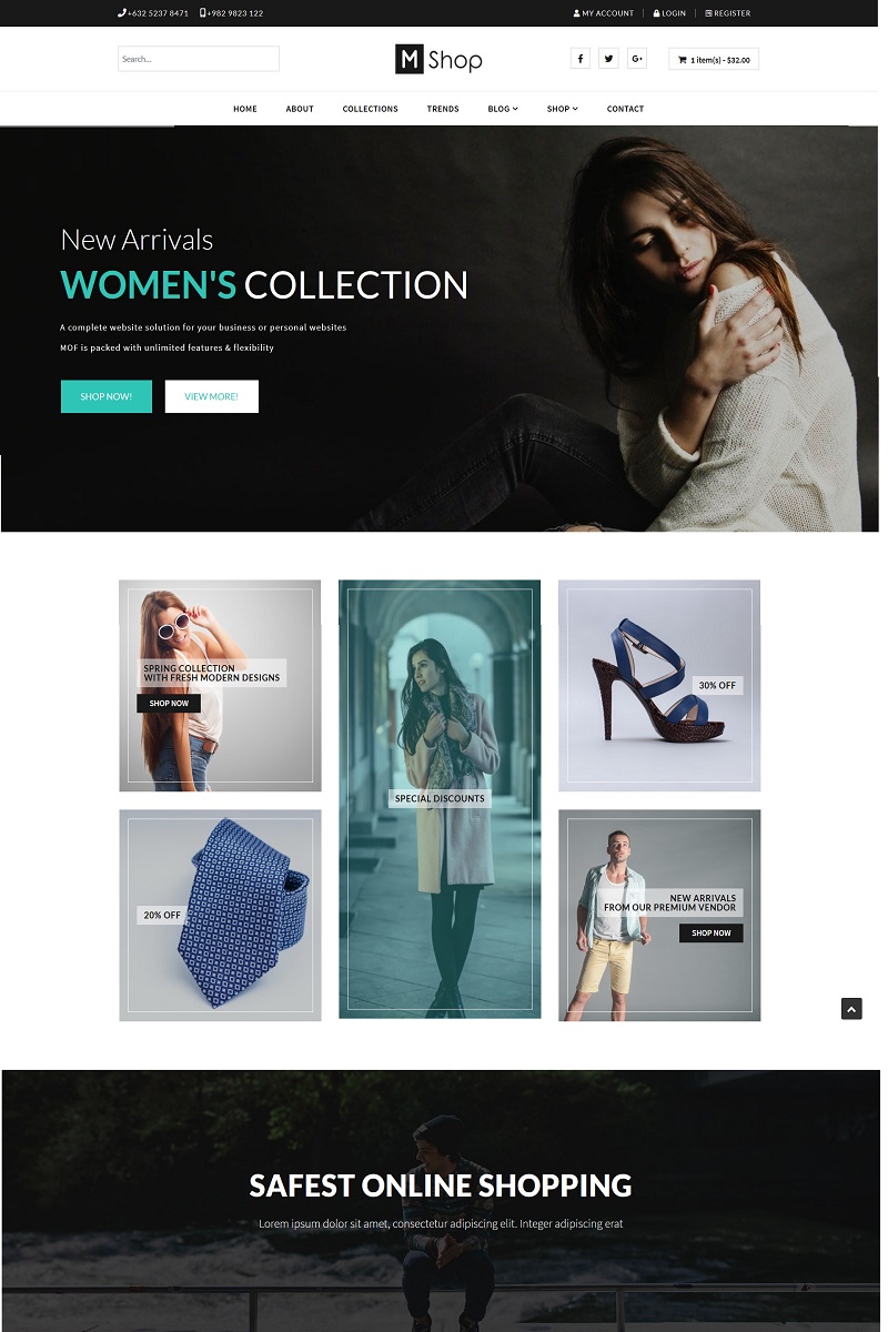 Mofshop - Minimalist Store with Page Builder Joomla Template