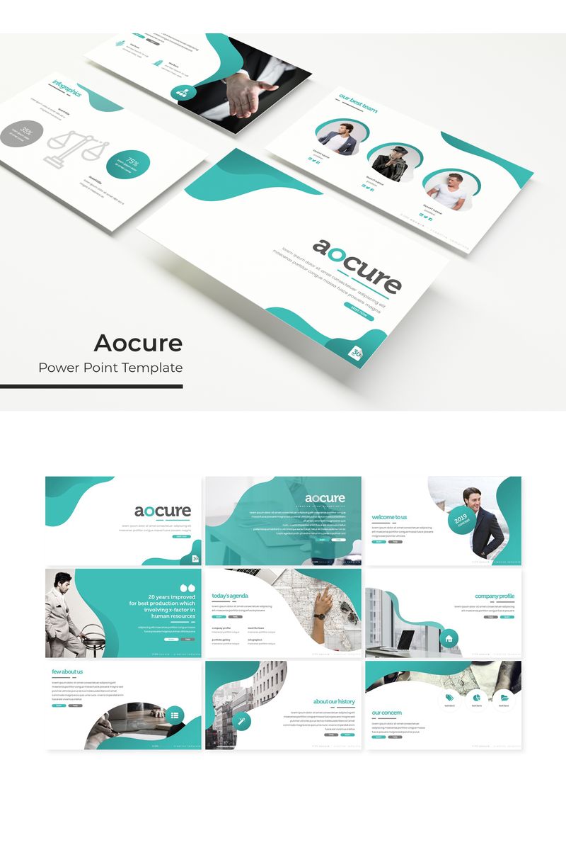 Aocure PowerPoint template