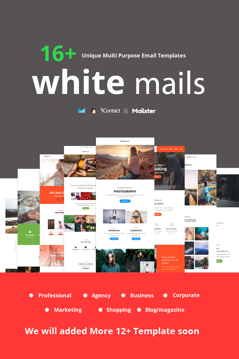 White Mails - 16+ Unique Multi Purpose Newsletter Template