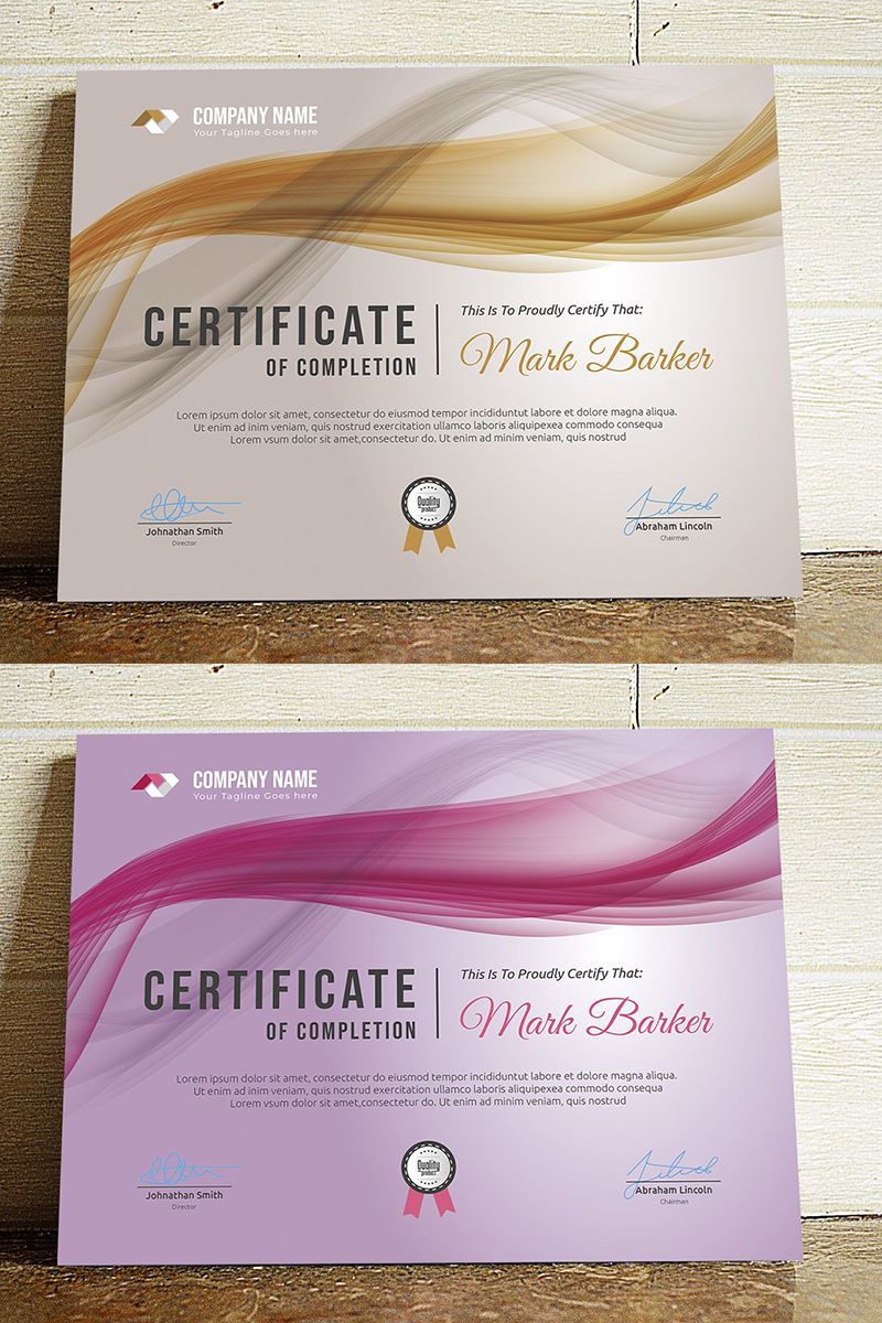 Certificat Templates