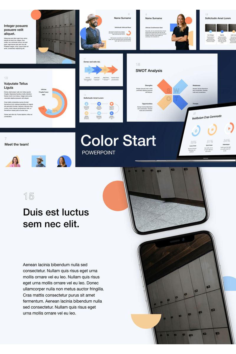 Color Start PowerPoint template