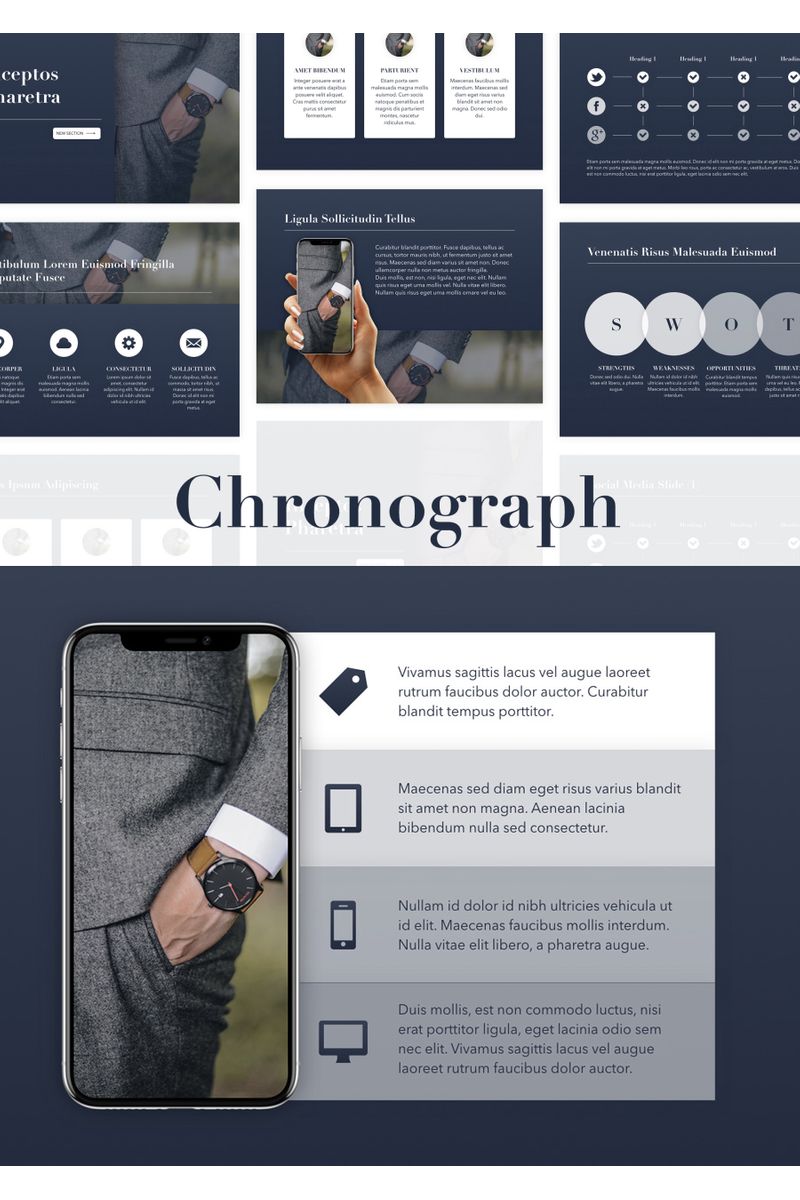 Chronograph PowerPoint template