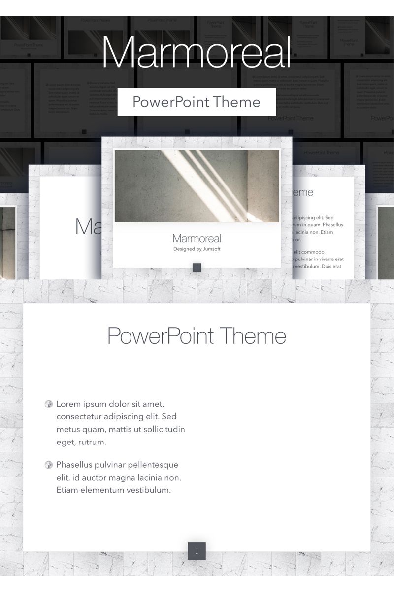 Marmoreal PowerPoint template