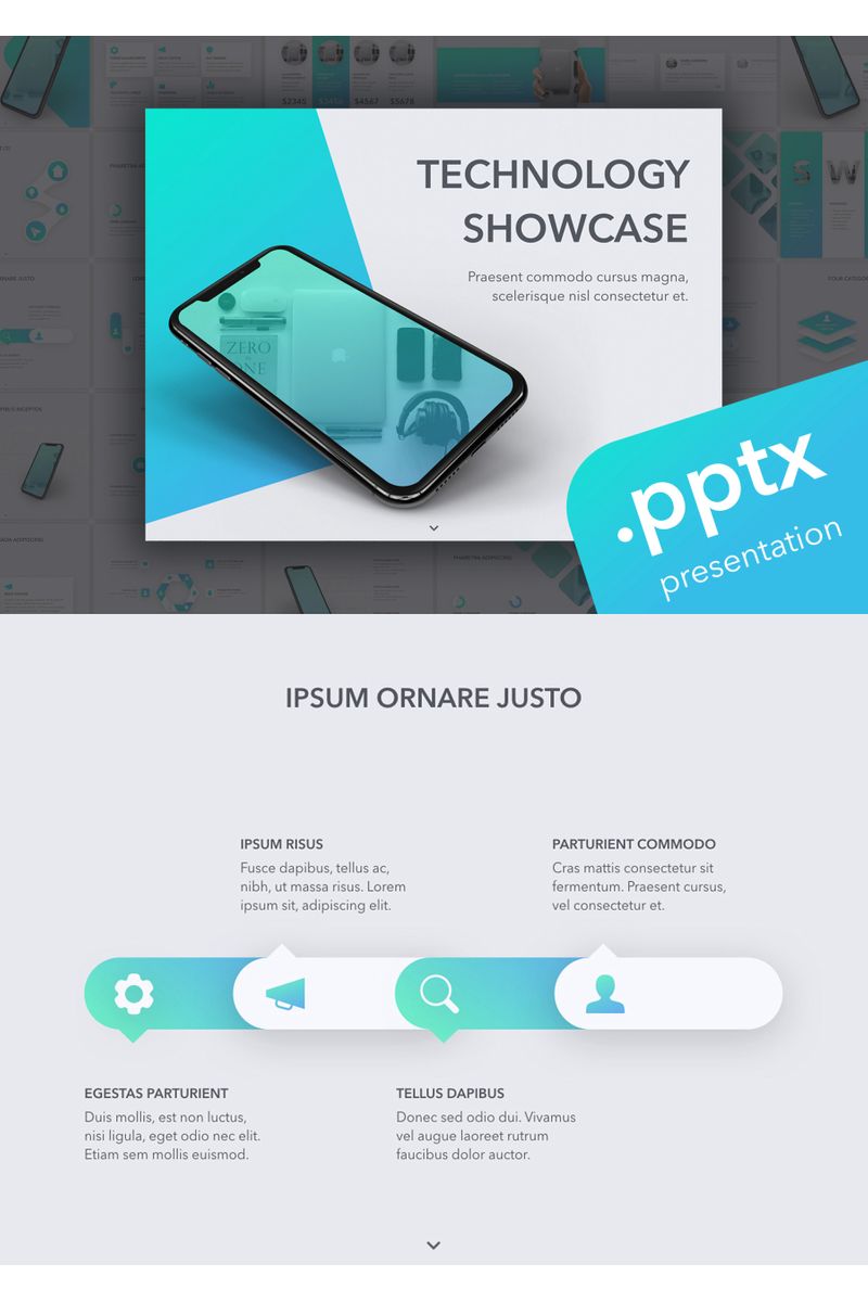 Technology Showcase PowerPoint template
