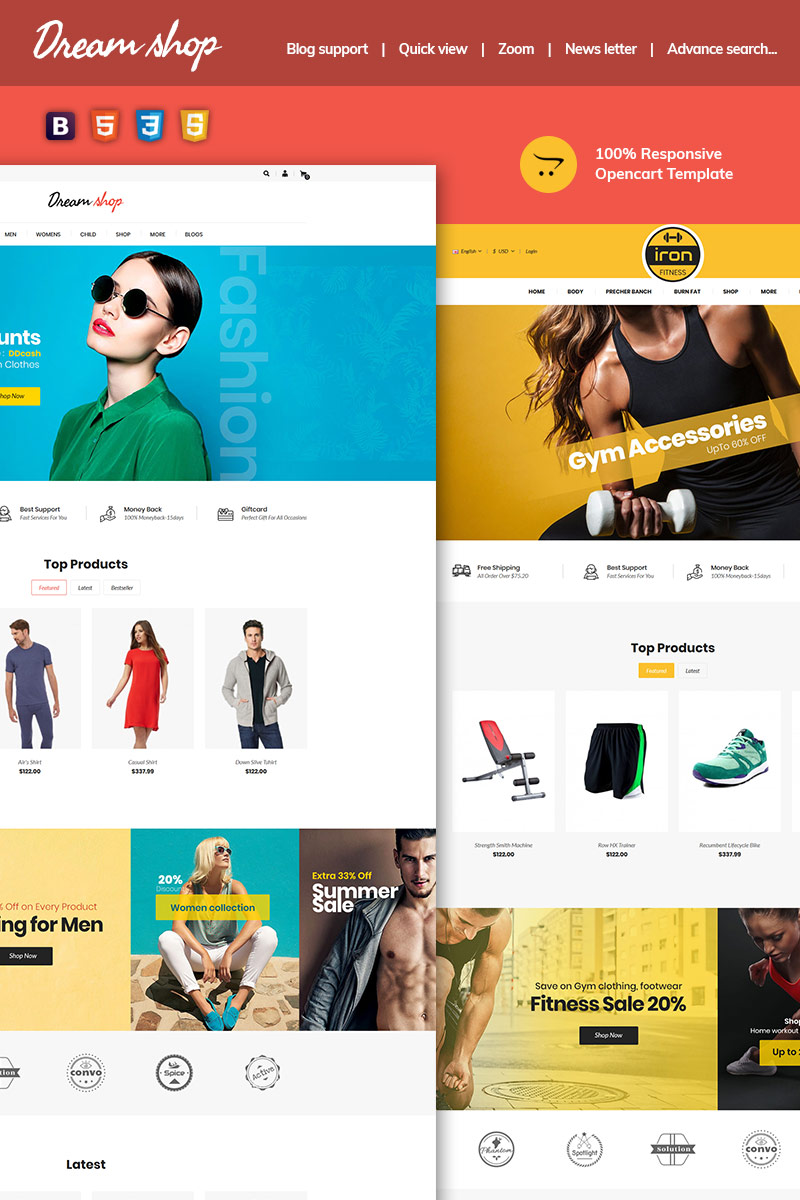 Dreamshop - Multipurpose OpenCart Template