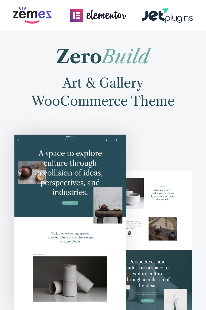 ZeroBuild - WooCommerce Art Gallery Theme That Boosts Your Shop