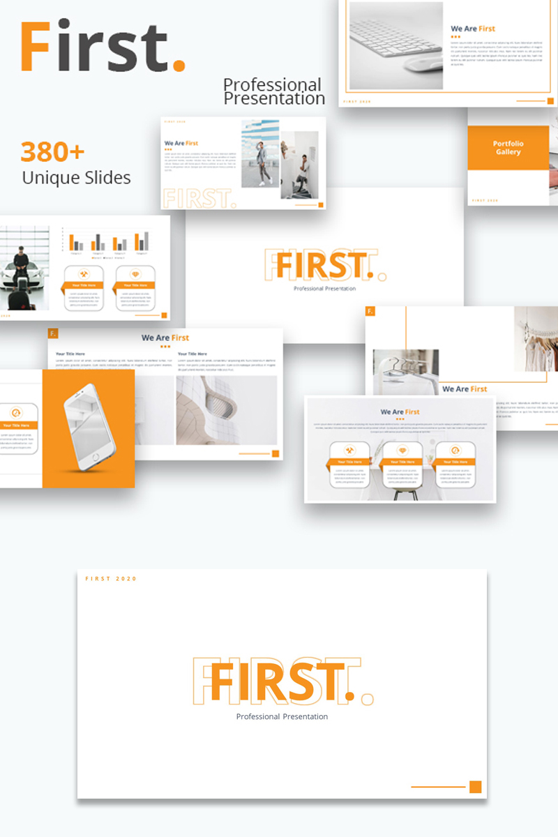 First Presentation PowerPoint template