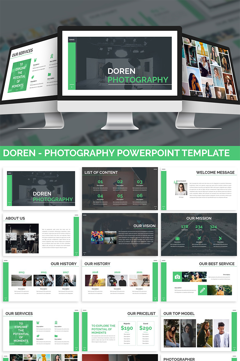 Doren - Photography PowerPoint template