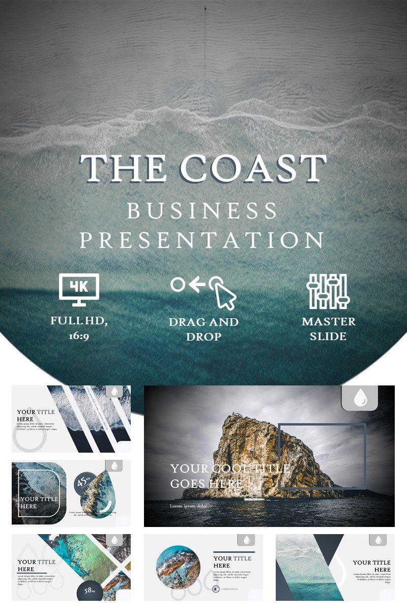 COASTS - Inspired by our World PowerPoint template