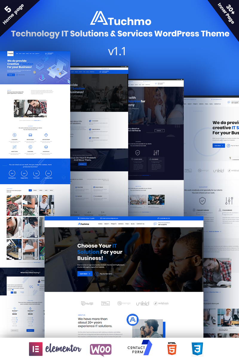 Tuchmo - Technology IT Solutions  Services WooCommerce Theme