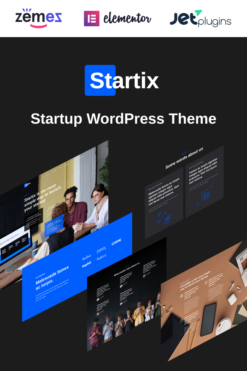 Startix - Modern One-page WordPress Theme For Startup WordPress Theme
