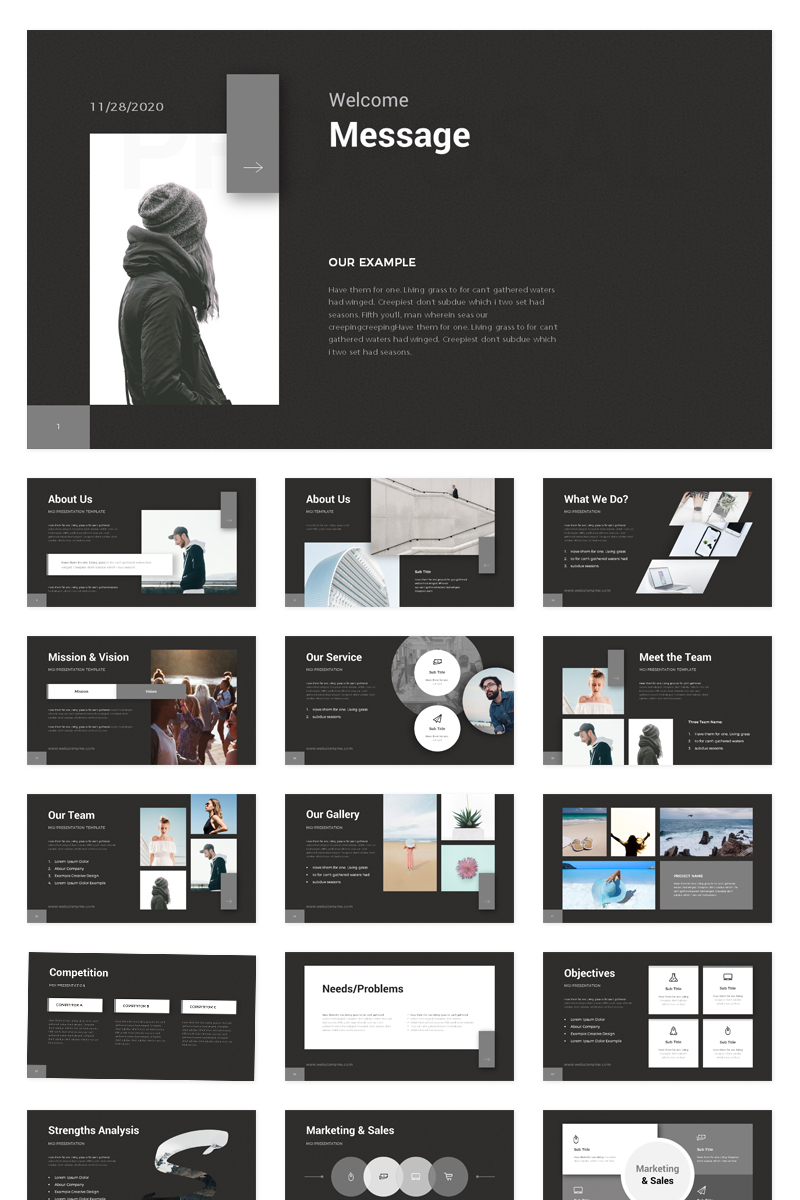 Black PowerPoint template