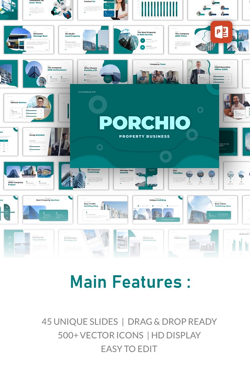 Porchio - Property Business PowerPoint template