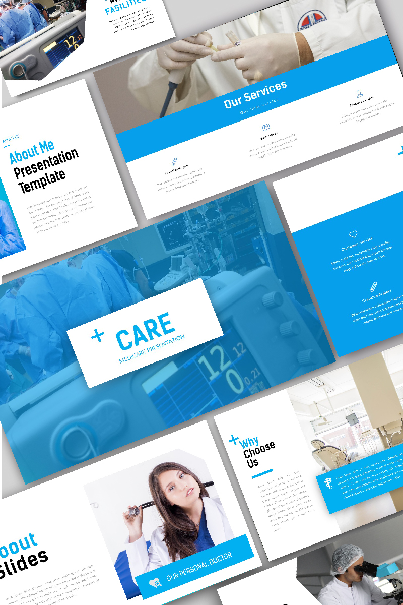 Care Medical PowerPoint template