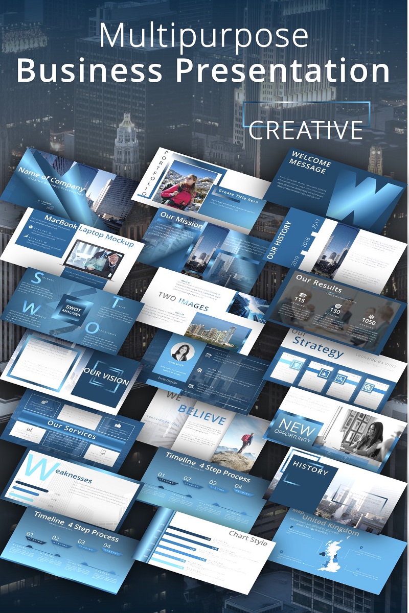 Modern Multipurpose Creative PowerPoint Presentation Template Design