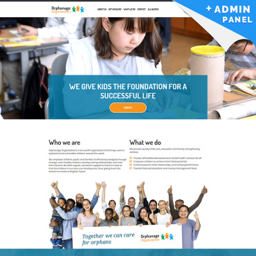 Template Caritate Landing Page #98032