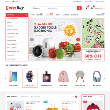 Template Electronice BigCommerce Themes #98472